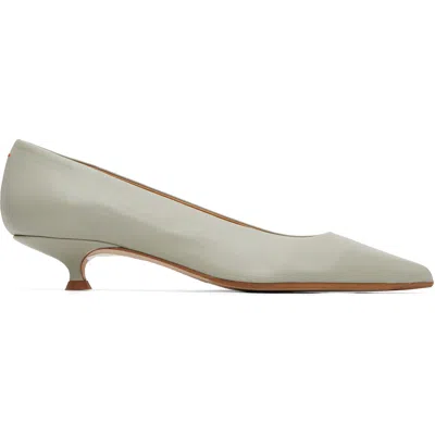 Aeyde Gray Cari Pointed-toe Heels In Neutral