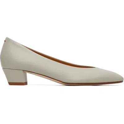 Aeyde Gray Helia Low-cut Heels In Cloud