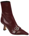 Aeyde Halima Leather Boots In Brown