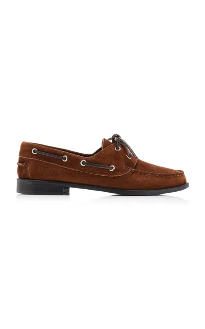 AEYDE HARRIS SUEDE BOAT SHOES