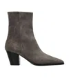 Aeyde Hedvig Pointed-heel Ankle Boots In Multi