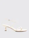 Aeyde 50mm Leather Sandals In Cream