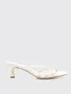 Aeyde 50mm Leather Sandals In Cream