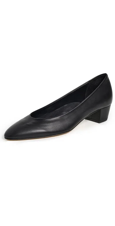 Aeyde Helia Nappa Leather Black Heels Black