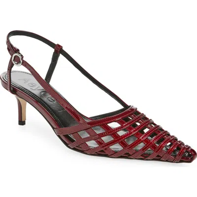 Aeyde Helit Pump In Red Metallic