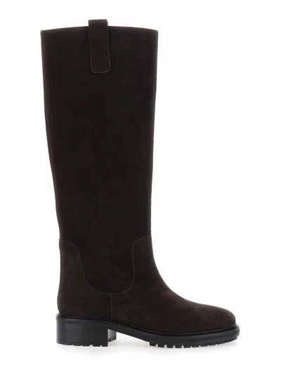 Aeyde Henry Boot In Brown