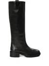 Aeyde Henry High Boots In Leather In Black
