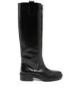 Aeyde Henry High Boots In Leather In Multi