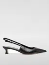 Aeyde Catrina Leather Kitten-heel Slingback Pumps In Schwarz