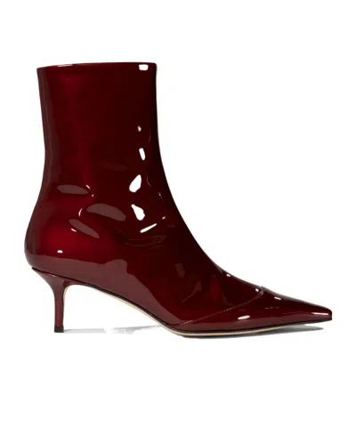 Aeyde High-heeled Ankle Boots In Red