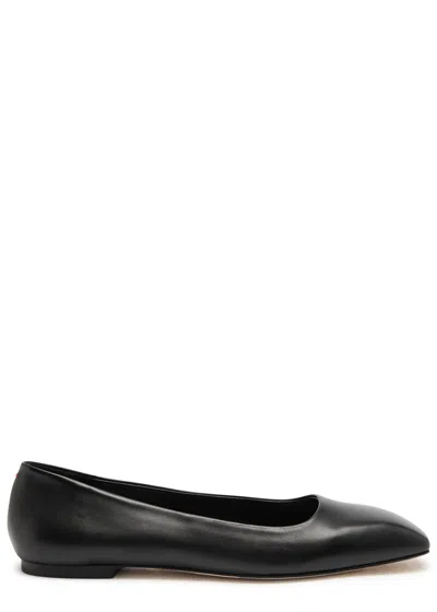 Aeyde Ida Leather Ballet Flats In Black