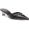 Aeyde Iita Pointed Toe Mule In Black
