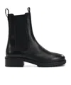 Aeyde 45mm Jack Leather Ankle Boots In Black