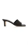 Aeyde Jessie Leather Sandals In Black