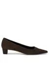 Aeyde Brown Judi Suede Heels