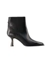 Aeyde Aeydē Woman Ankle Boots Black Size 8 Soft Leather In Black