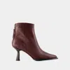 Aeyde Kala Ankle Boots -  - Leather - Red In Red