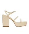 Aeyde Katalin Platform Leather Sandals In Nude