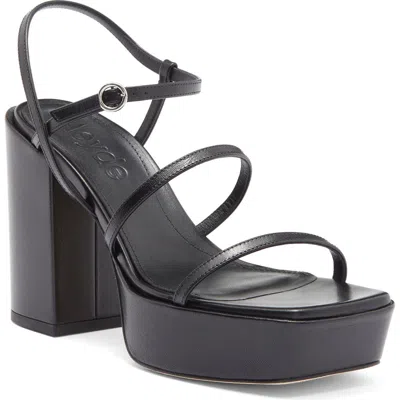 Aeyde Katalin Platform Sandal In Black