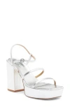 Aeyde Katalin Platform Sandal In Silver