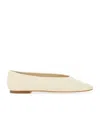 Aeyde Aeydē "kirsten" Dancer Nappa Leather Flats In Nude
