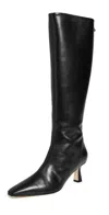 Aeyde Klea Calf Leather Boots Black In Black