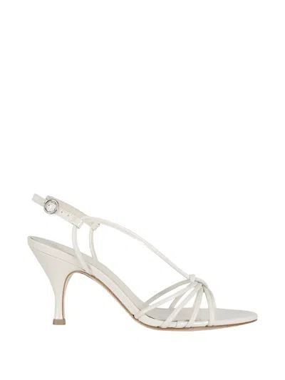 Aeyde Knotted Strap Pumps In White