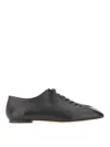 Aeyde Pointed Toe Nappa Leather Flats In Black