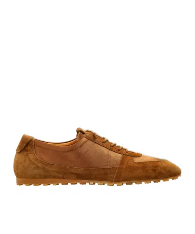 Aeyde Lace-up Sneakers In Brown