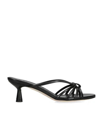 Aeyde 55mm Abby Napa Leather Sandals In Black