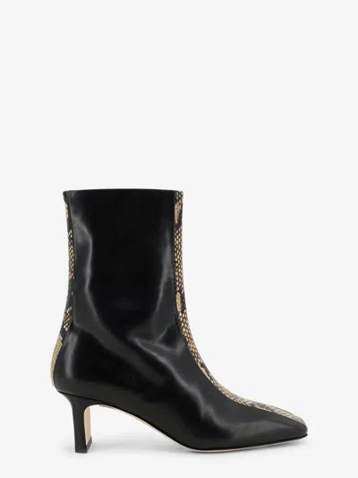 Aeyde Leather Ankle Boots In Black