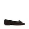 Aeyde Bow Suede Ballet Flats
