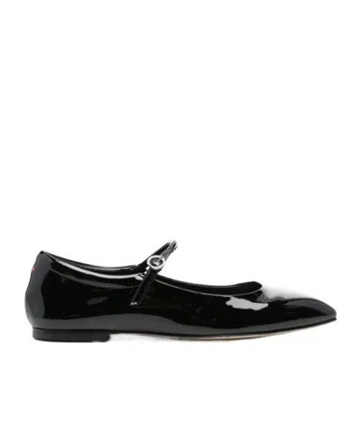 Aeyde Leather Ballet Flats In Black