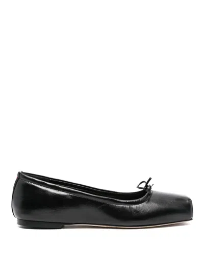 Aeyde Leather Black Flats