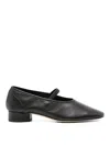 Aeyde Womens Pippa Block-heel Leather Ballet Flats Blac In Black