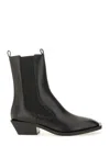 Aeyde Calf Leather Boot In Black