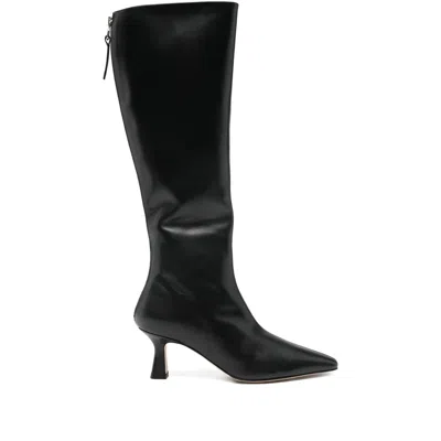Aeyde Leather Boots In Black