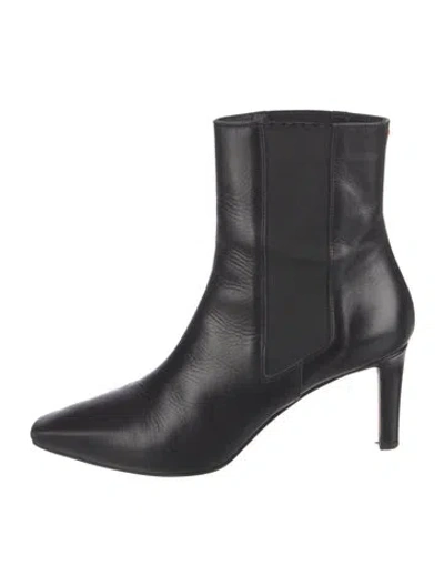 Pre-owned Aeyde Leather Boots In Black