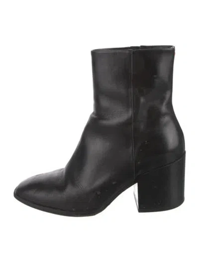 Pre-owned Aeyde Leather Boots In Black
