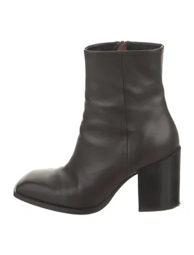 Pre-owned Aeyde Leather Boots In Black