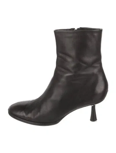 Pre-owned Aeyde Leather Boots In Black