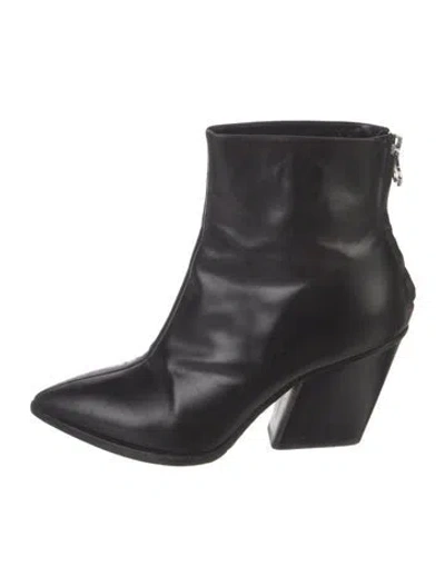 Pre-owned Aeyde Leather Boots In Black