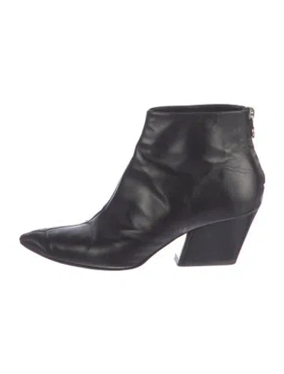 Pre-owned Aeyde Leather Boots In Black