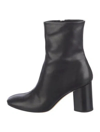 Pre-owned Aeyde Leather Boots In Black