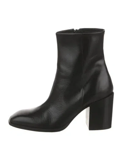 Pre-owned Aeyde Leather Boots In Black
