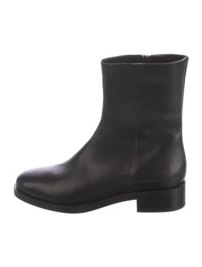 Pre-owned Aeyde Leather Boots In Black