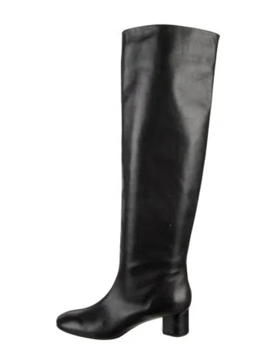 Pre-owned Aeyde Leather Boots In Black