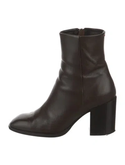 Pre-owned Aeyde Leather Boots In Black
