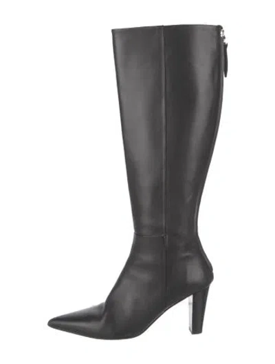 Pre-owned Aeyde Leather Boots In Black