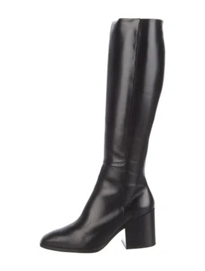 Pre-owned Aeyde Leather Boots In Black
